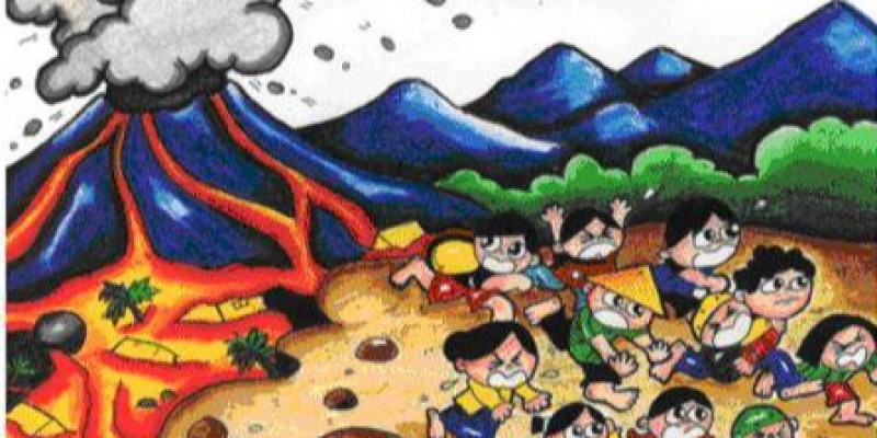 Detail Gambar Ilustrasi Gunung Meletus Nomer 34