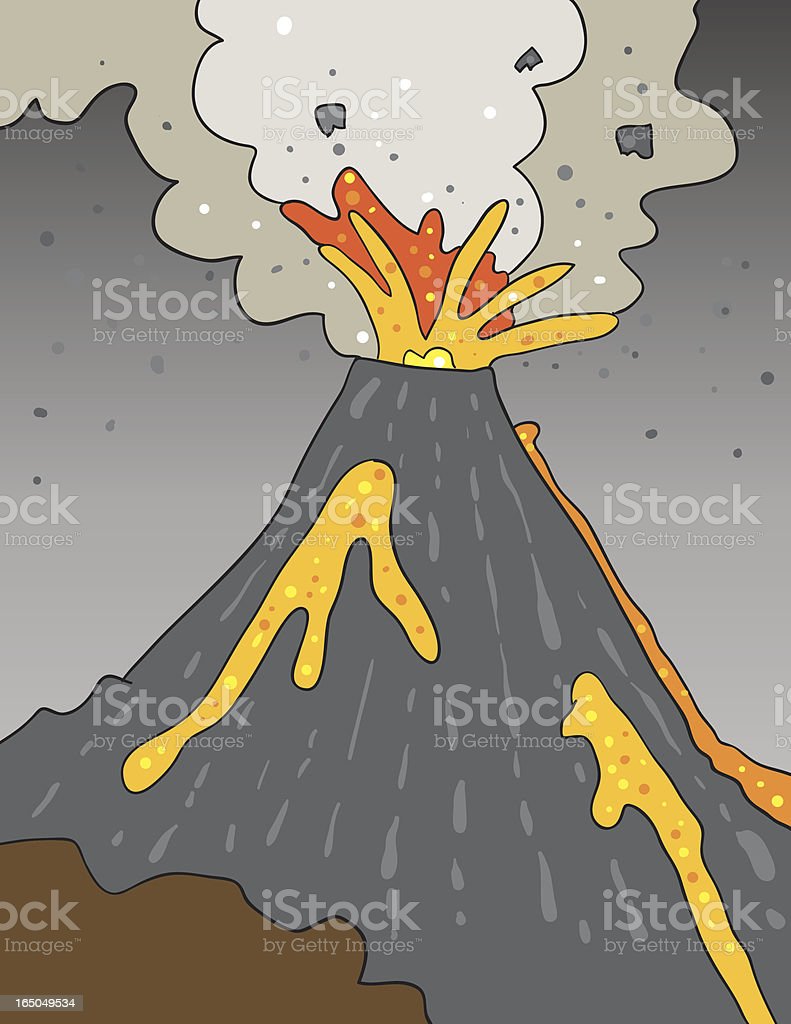 Detail Gambar Ilustrasi Gunung Meletus Nomer 5