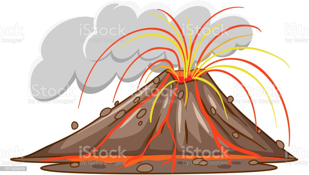 Detail Gambar Ilustrasi Gunung Meletus Nomer 37