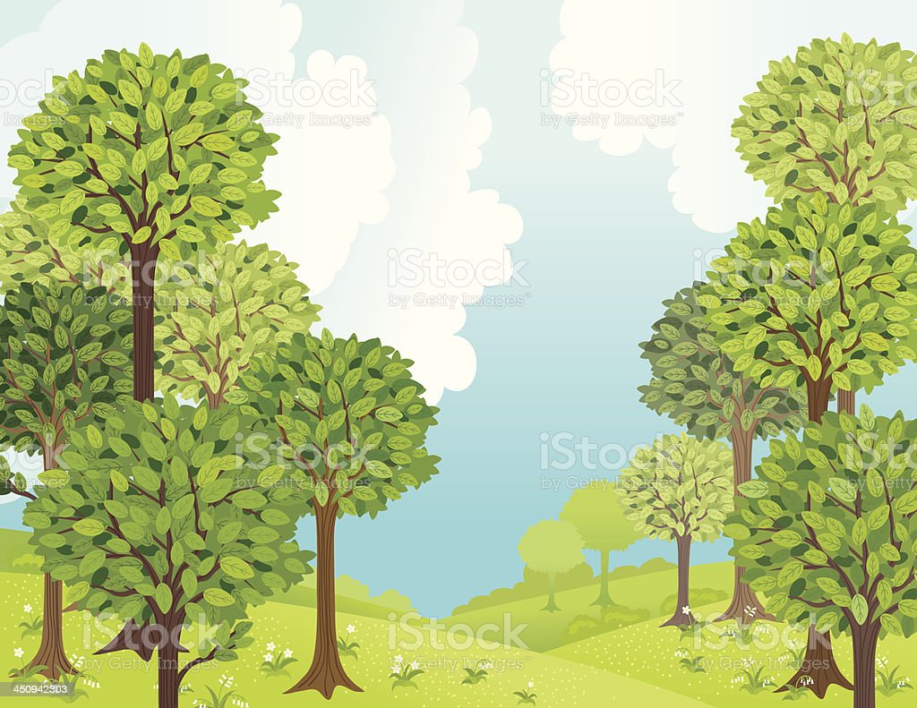 Detail Gambar Ilustrasi Hutan Nomer 15