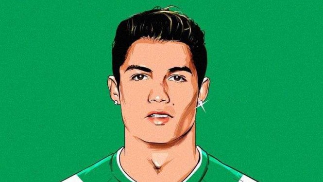 Detail Gambar Ilustrasi Karikatur Cristiano Ronaldo Nomer 4
