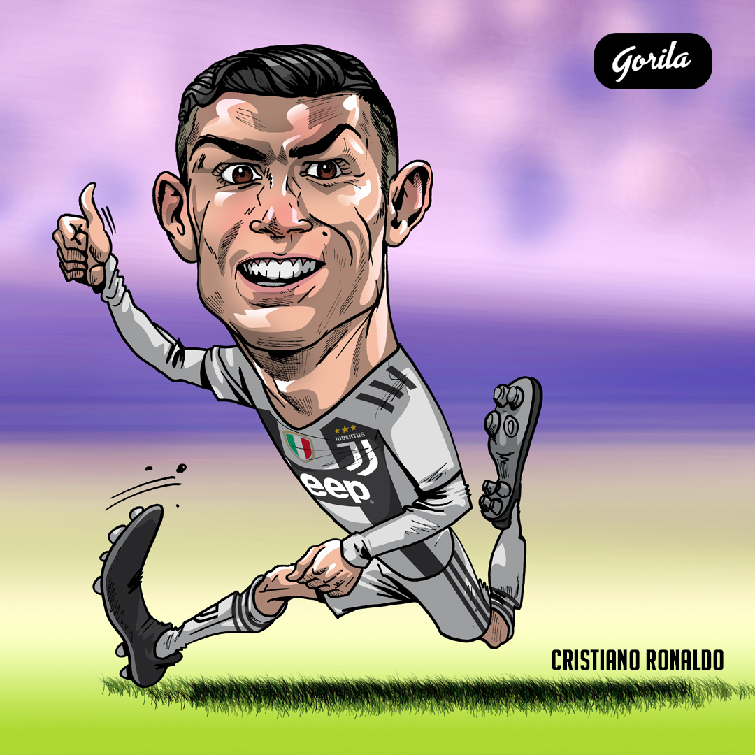 Detail Gambar Ilustrasi Karikatur Cristiano Ronaldo Nomer 44