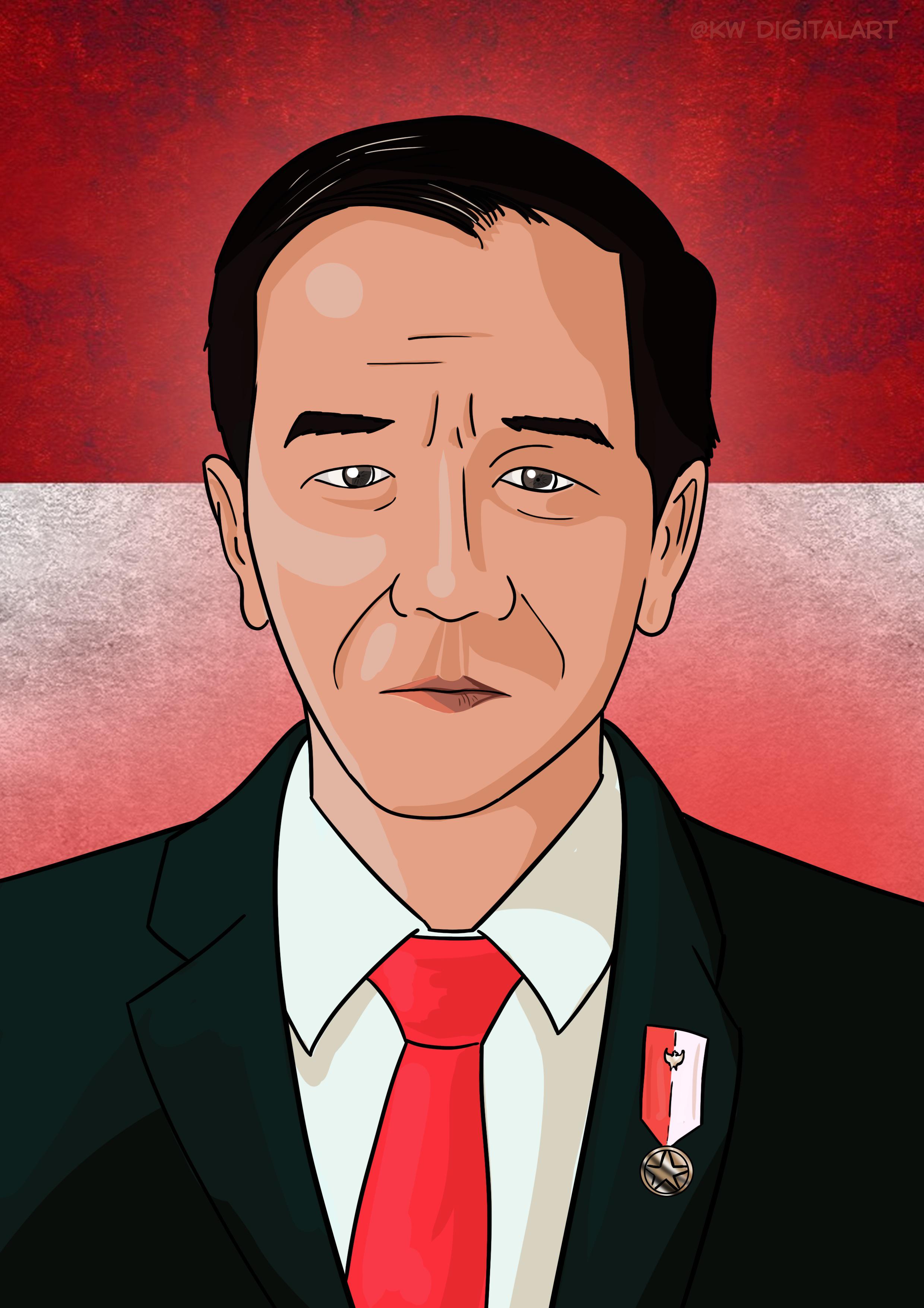 Detail Gambar Ilustrasi Karikatur Jokowi Nomer 3