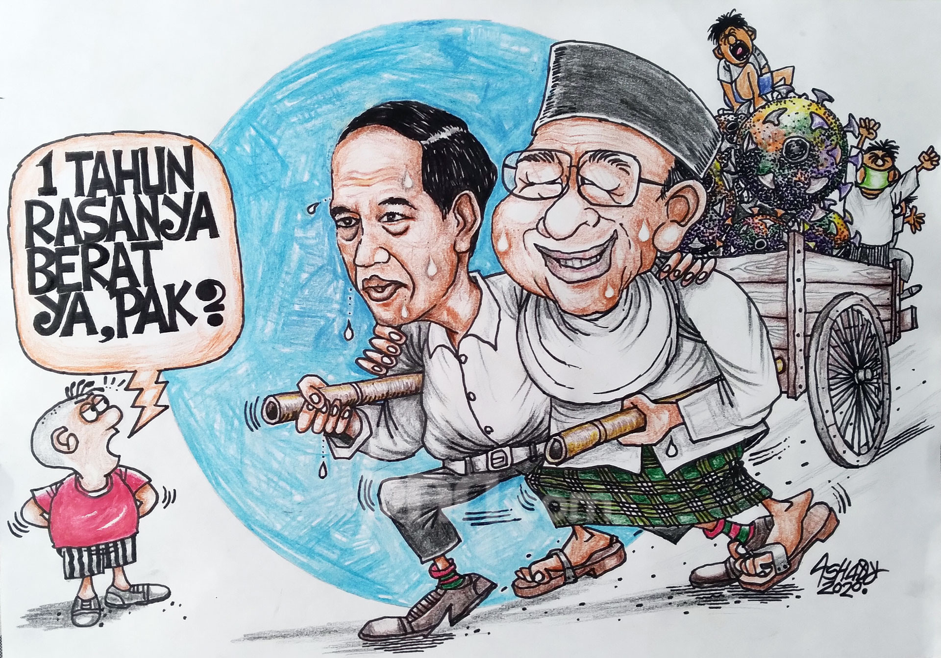 Detail Gambar Ilustrasi Karikatur Jokowi Nomer 51
