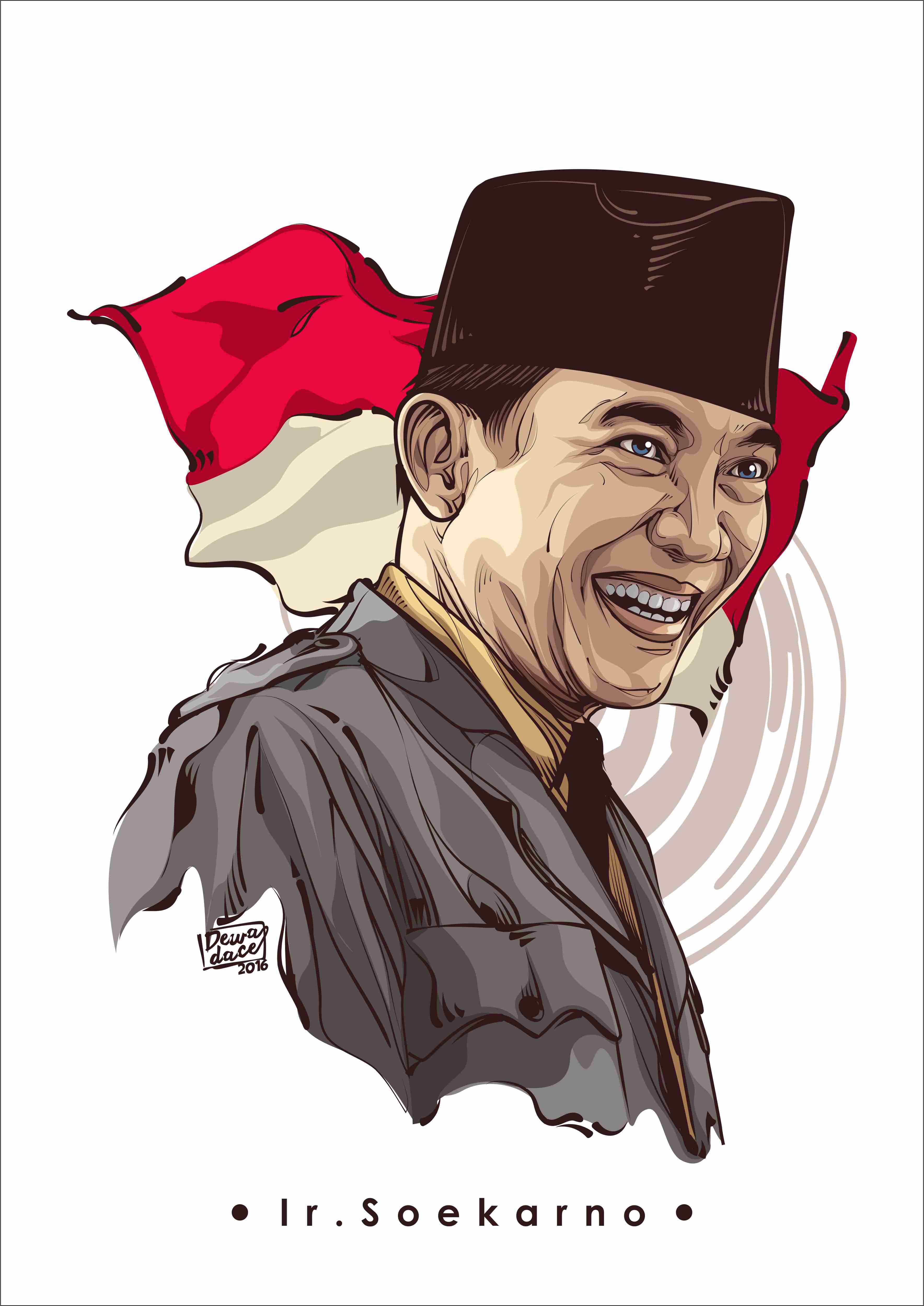 Detail Gambar Ilustrasi Karikatur Soekarno Nomer 4