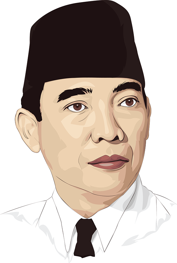 Detail Gambar Ilustrasi Karikatur Soekarno Nomer 5