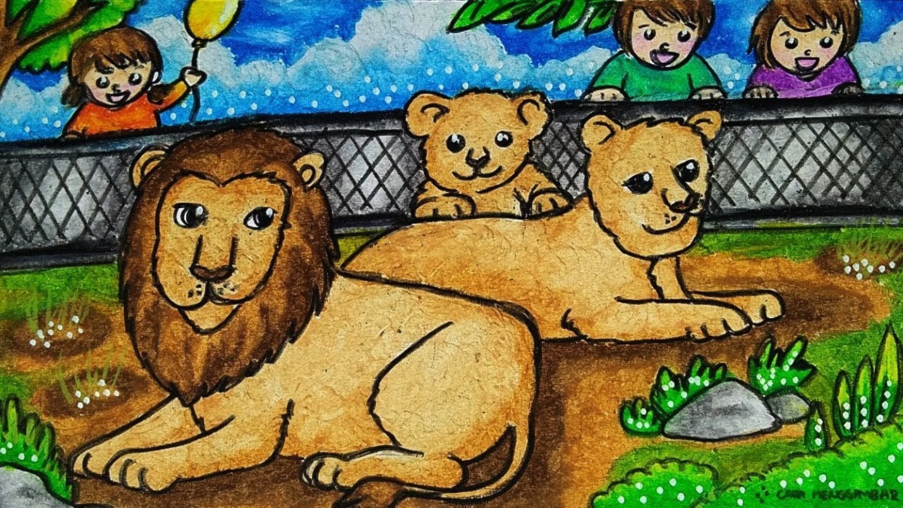 Detail Gambar Ilustrasi Kebun Binatang Nomer 7