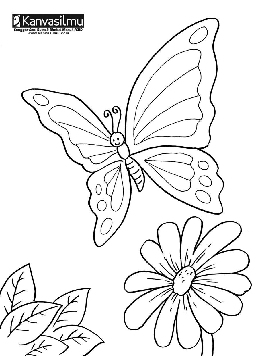 Detail Gambar Ilustrasi Kupu Kupu Dan Bunga Nomer 37