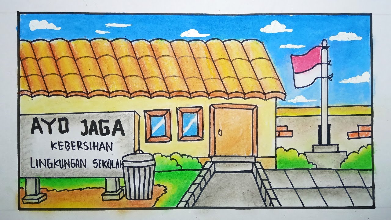 Detail Gambar Ilustrasi Lingkungan Sekolah Nomer 5