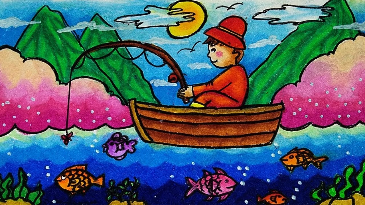 Detail Gambar Ilustrasi Orang Sedang Memancing Nomer 13