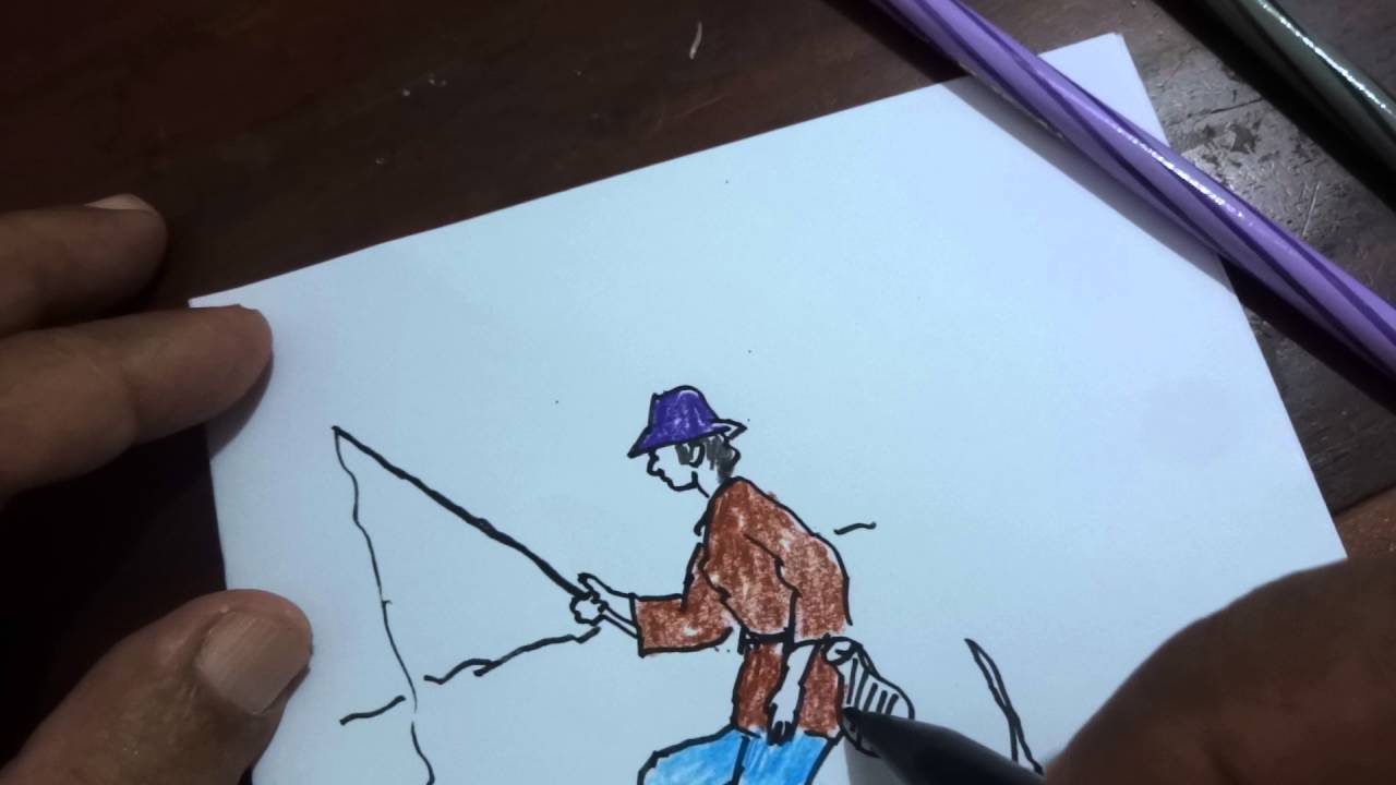 Detail Gambar Ilustrasi Orang Sedang Memancing Nomer 16