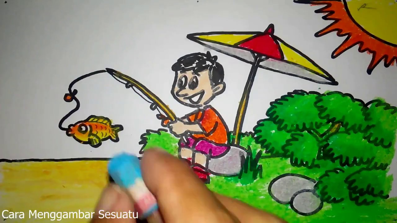 Detail Gambar Ilustrasi Orang Sedang Memancing Nomer 24