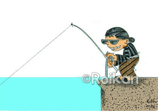 Detail Gambar Ilustrasi Orang Sedang Memancing Nomer 28