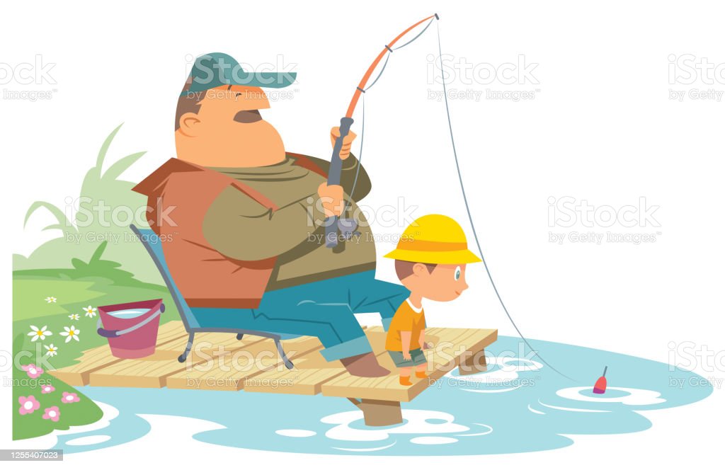 Detail Gambar Ilustrasi Orang Sedang Memancing Nomer 40