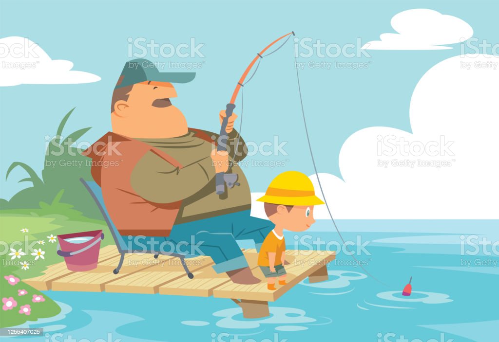 Detail Gambar Ilustrasi Orang Sedang Memancing Nomer 56