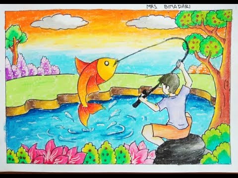 Detail Gambar Ilustrasi Orang Sedang Memancing Nomer 8