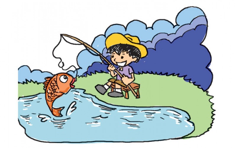 Detail Gambar Ilustrasi Orang Sedang Memancing Nomer 10