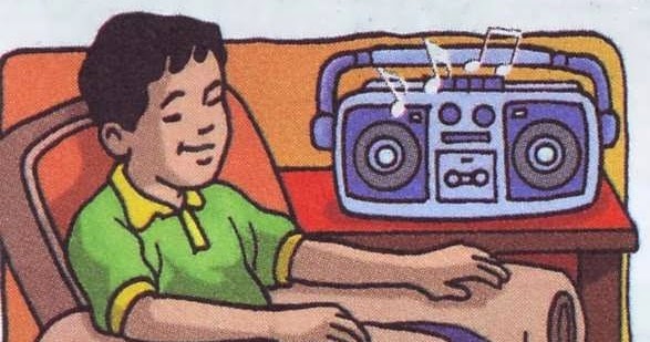 Gambar Ilustrasi Orang Sedang Mendengarkan Radio - KibrisPDR