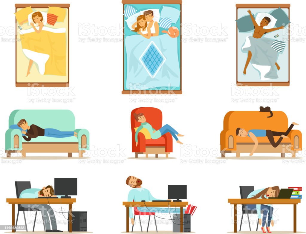 Detail Gambar Ilustrasi Orang Tidur Nomer 27