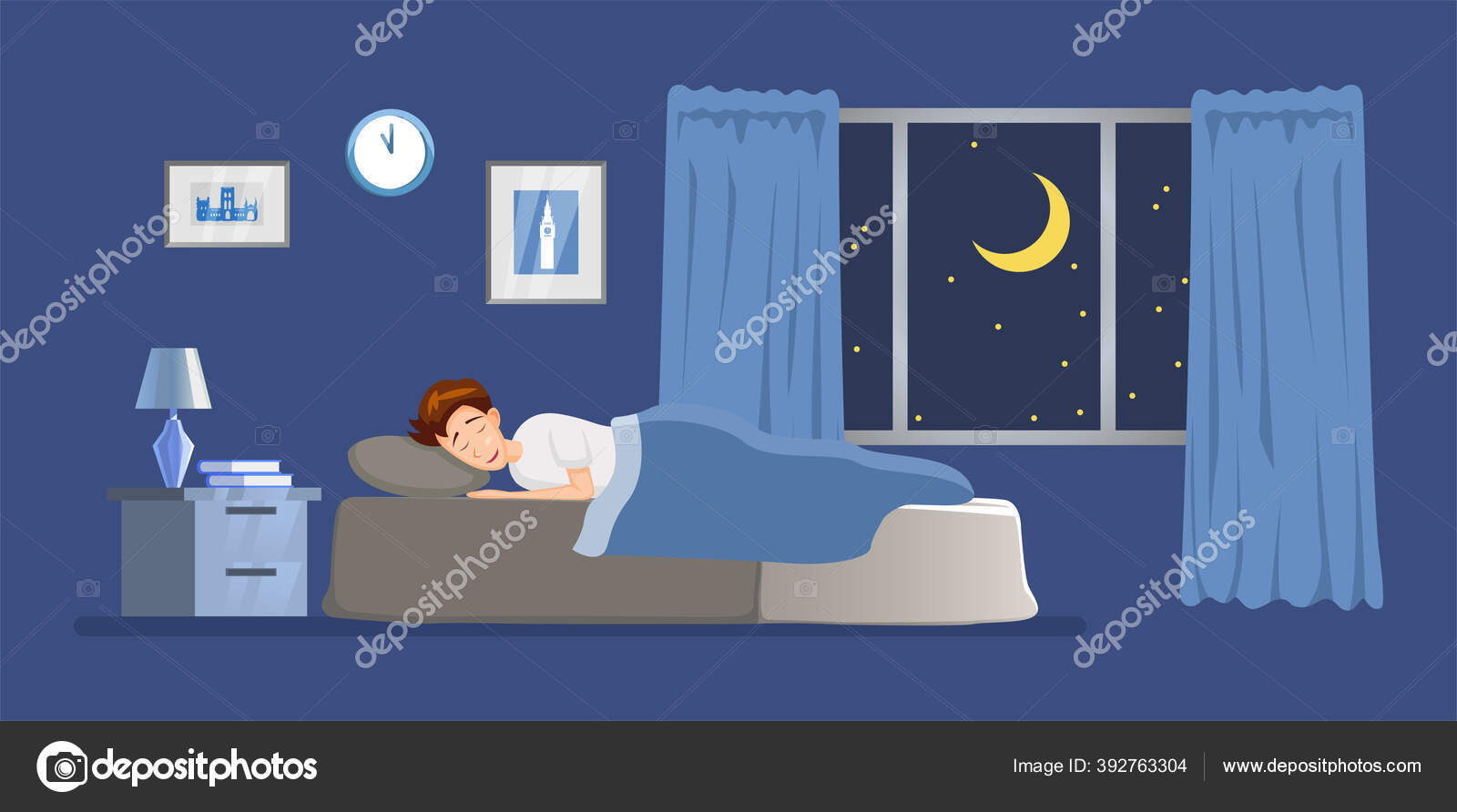 Detail Gambar Ilustrasi Orang Tidur Nomer 34