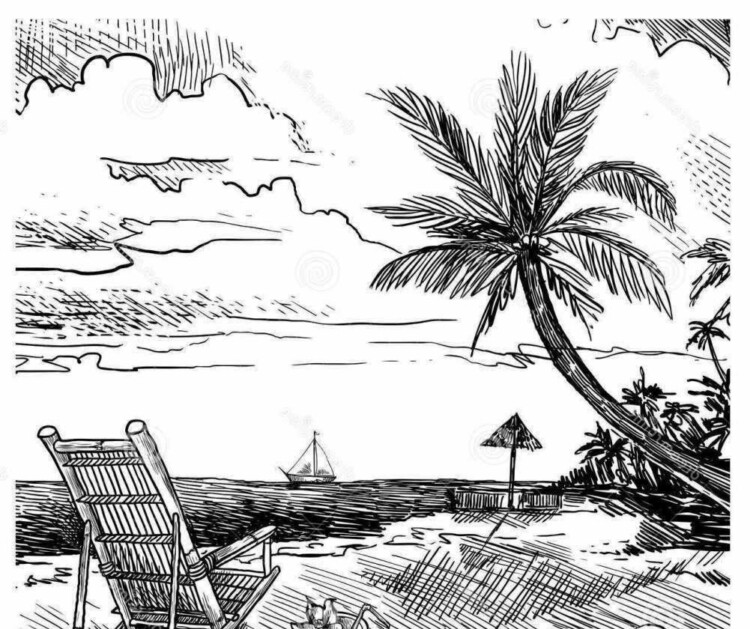 Detail Gambar Ilustrasi Pantai Nomer 35