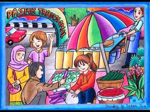 Detail Gambar Ilustrasi Pasar Nomer 21