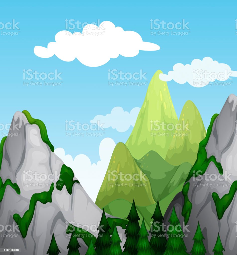 Detail Gambar Ilustrasi Pegunungan Nomer 18