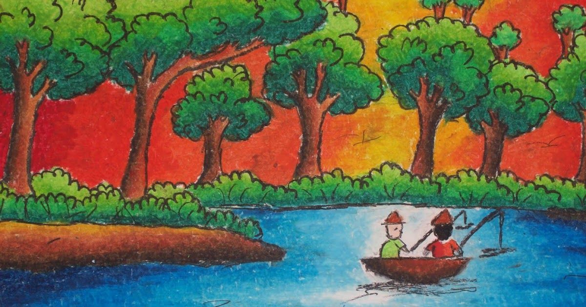 Detail Gambar Ilustrasi Pemandangan Alam Nomer 29