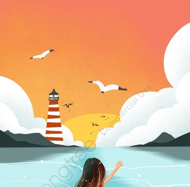 Detail Gambar Ilustrasi Pemandangan Pantai Nomer 38