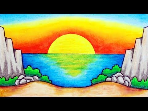 Detail Gambar Ilustrasi Pemandangan Pantai Nomer 10