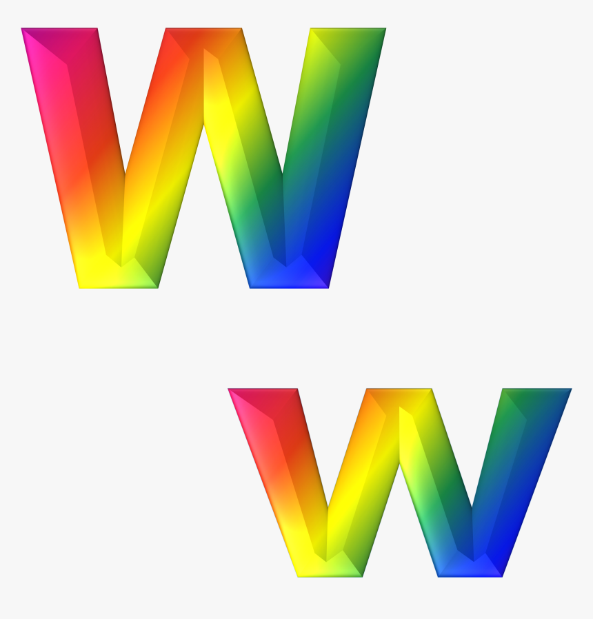 Detail Letter W 3d Nomer 2