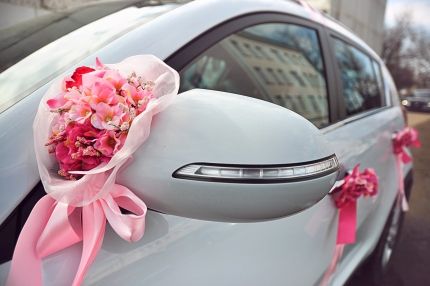 Detail Contoh Hiasan Mobil Pengantin Nomer 13