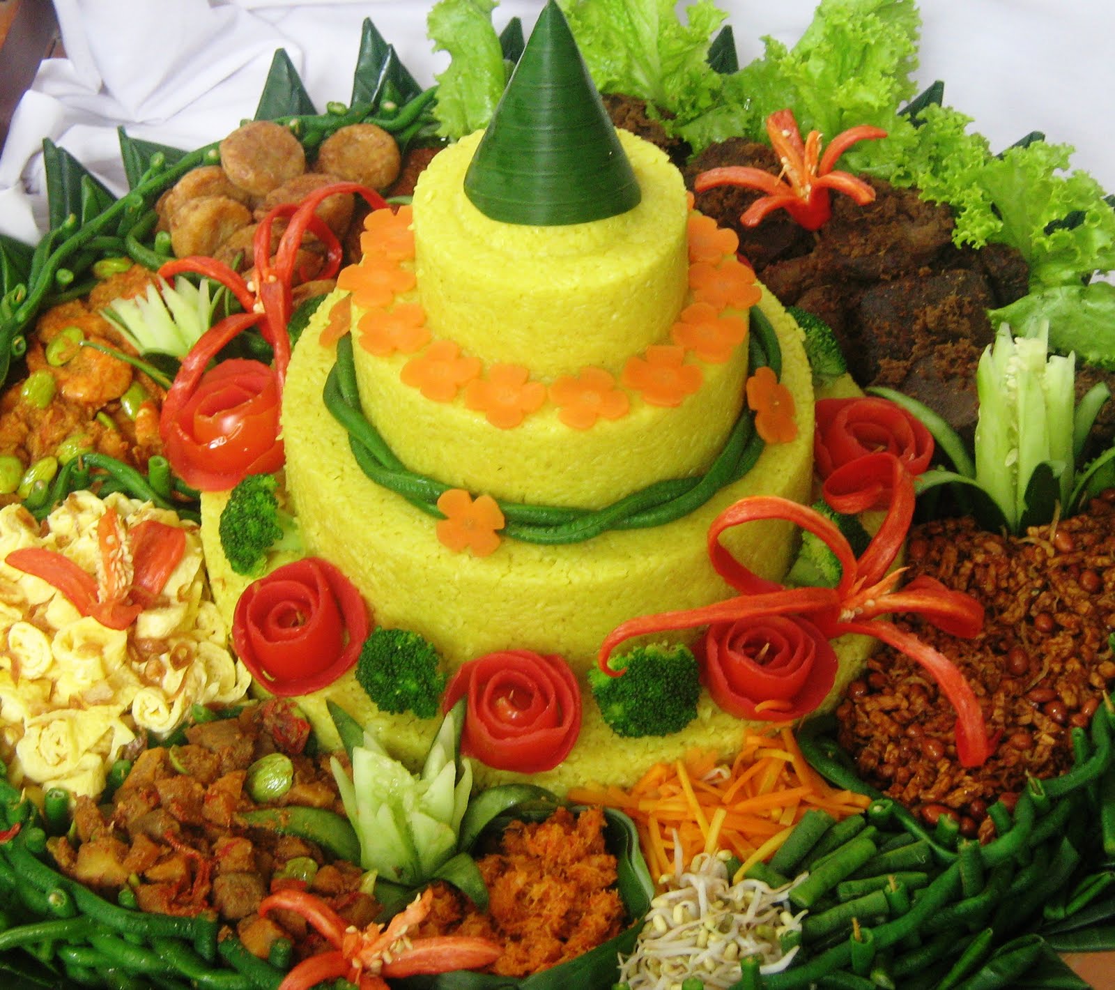 Detail Contoh Hiasan Tumpeng Nasi Kuning Nomer 4