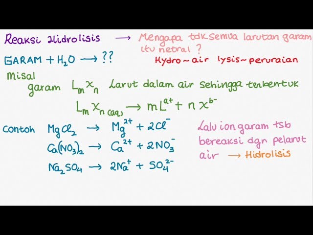 Detail Contoh Hidrolisis Garam Nomer 29