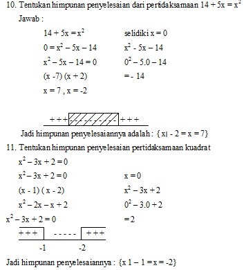 Detail Contoh Himpunan Penyelesaian Nomer 2