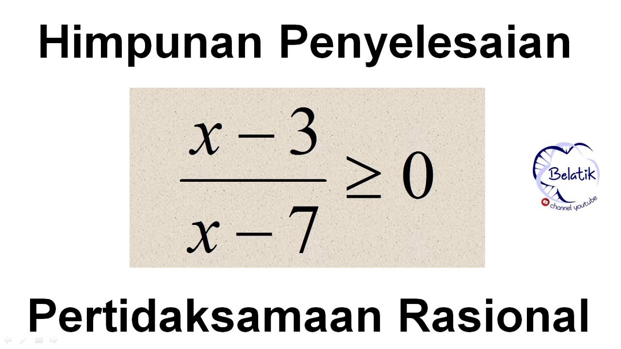 Detail Contoh Himpunan Penyelesaian Nomer 26