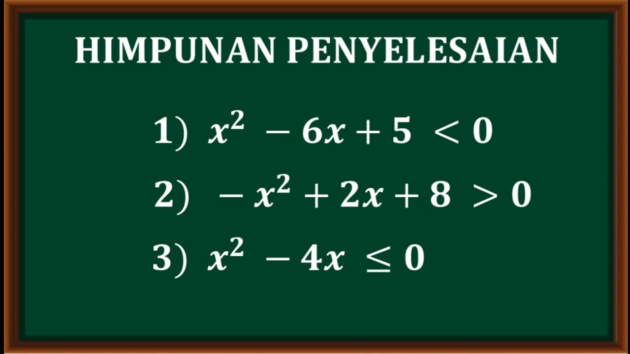 Detail Contoh Himpunan Penyelesaian Nomer 44