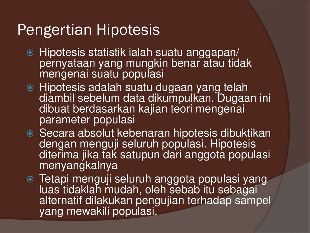 Detail Contoh Hipotesis Statistik Nomer 14