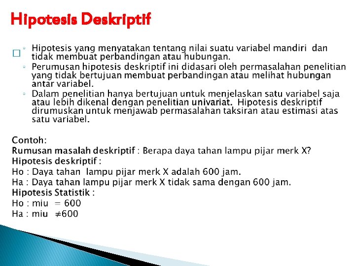 Detail Contoh Hipotesis Statistik Nomer 42