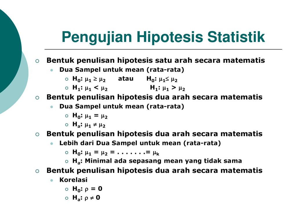 Detail Contoh Hipotesis Statistik Nomer 5