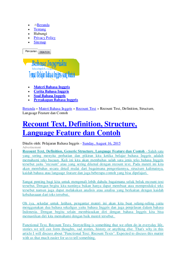 Detail Contoh Historical Recount Nomer 50