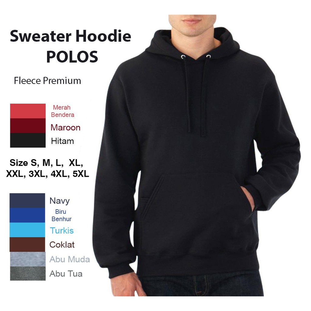 Detail Contoh Hoodie Polos Nomer 9