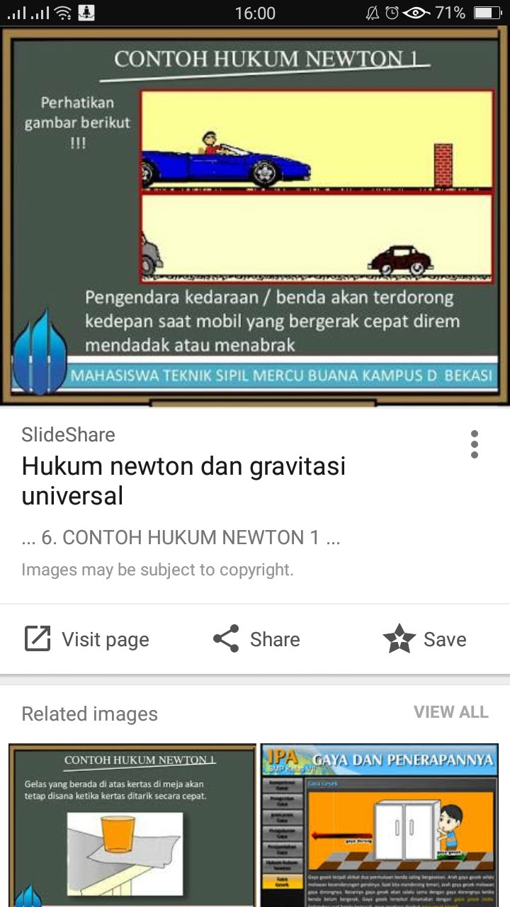 Detail Contoh Hukum 1 Newton Nomer 54