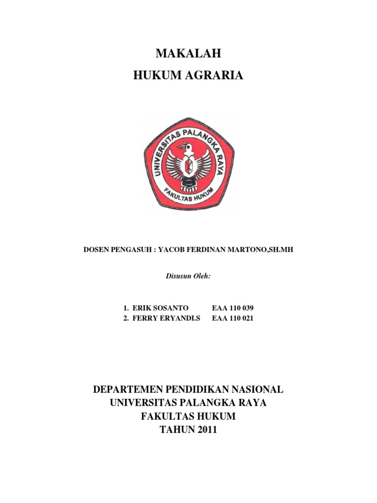 Detail Contoh Hukum Agraria Nomer 17