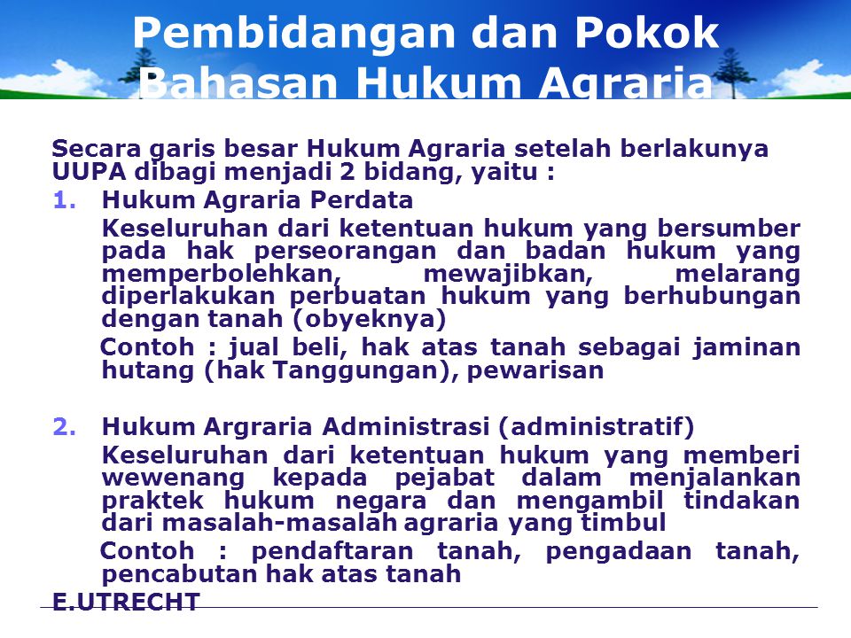 Detail Contoh Hukum Agraria Nomer 20