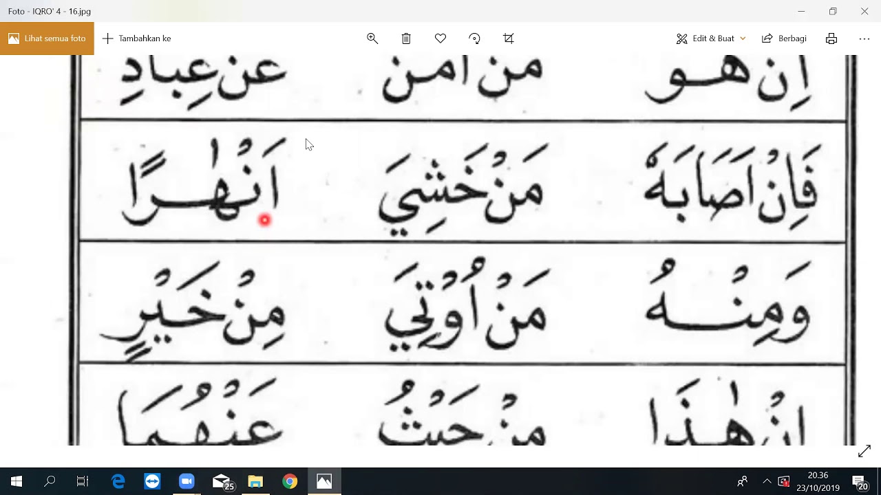 Detail Contoh Hukum Bacaan Idhar Nomer 6