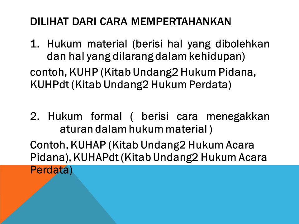 Detail Contoh Hukum Formal Nomer 14