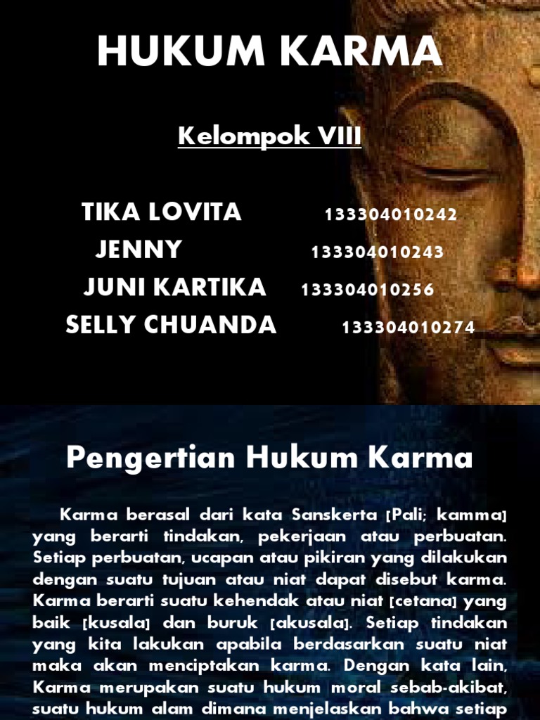 Detail Contoh Hukum Karma Nomer 15