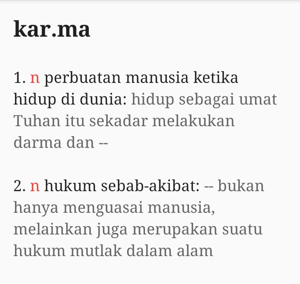 Detail Contoh Hukum Karma Nomer 22