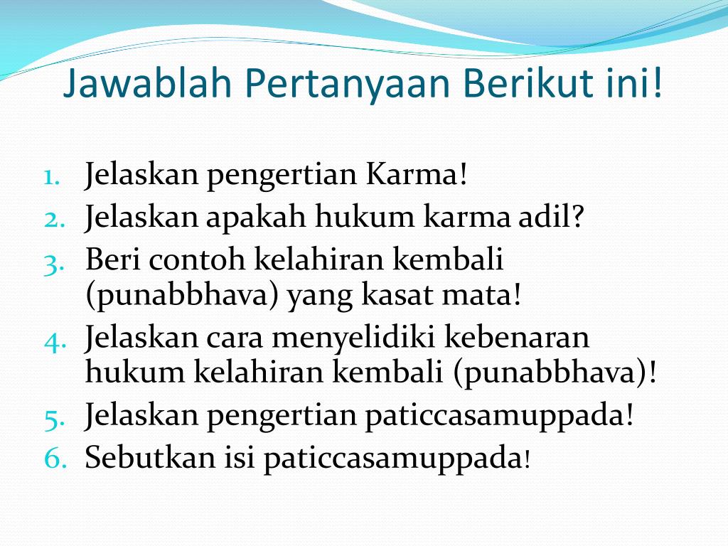 Detail Contoh Hukum Karma Nomer 48